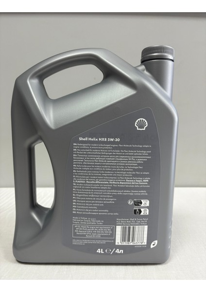 Helix Hx8 Synthetic 5W30 4l Motor Yağı (Üretim Tarihi 2025) modelleri