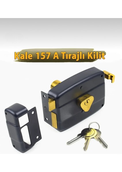 157 A Demir Kapı Bahçe Kapısı Için Dıştan Takmalı Tirajlı Kilit