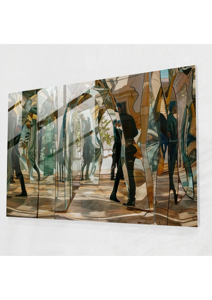 Ayna Labirenti Sürrealizm Cam Duvar Sanatı - Salvador Dali Modern Sanat Ev Dekorasyonu