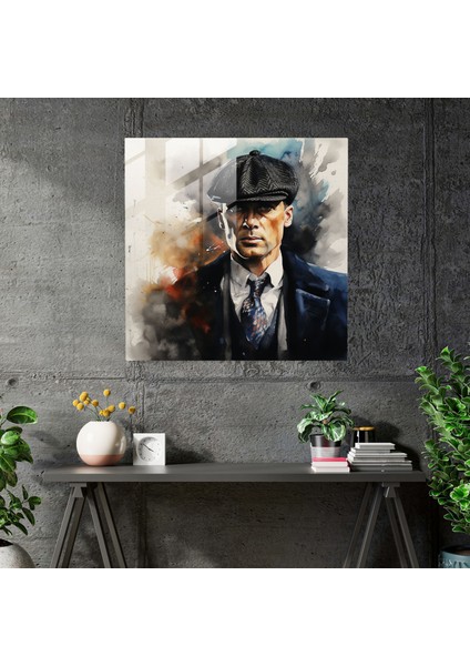 Peaky Blinders Suluboya Cam Tablo - Dramatik Anlar Ev Dekorasyonu fiyatları