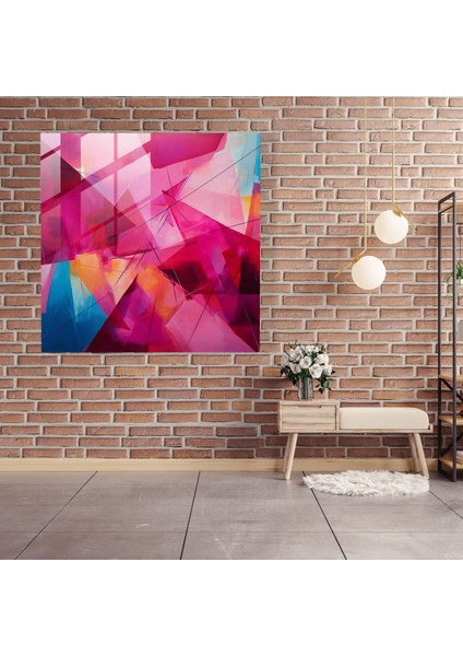 Pink Floyd Cam Tablo - Geometrik Soyut Prizma modelleri