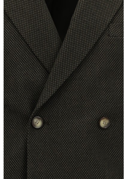 Regular Fit Desenli Likralı Kruvaze Ceket modelleri