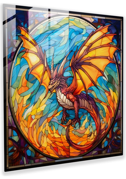 Pokemon Cam Tablo - Vitray Charizard - Pokemon Charizard Cam Tablo
