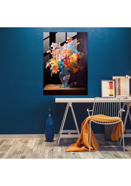 Gerçekçi Cam Heykel - Vintage Buket Cam Duvar Sanatı - Rustik Masa Ev Dekorasyonu fiyatları