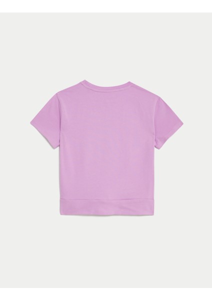 Büzgü Detaylı Kısa Kollu T-Shirt (6-16 Yaş) indirimleri