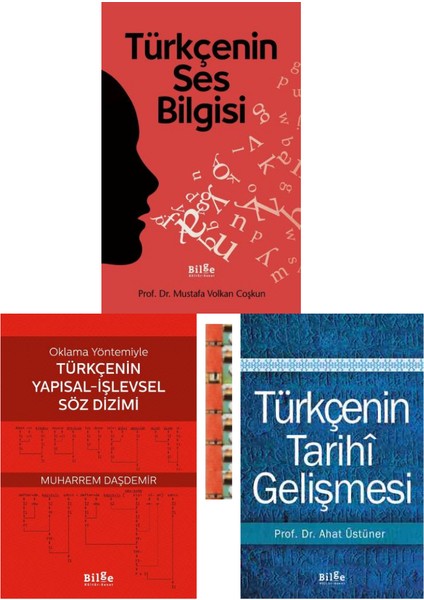 Türkçenin Ses Bilgisi, Türkçenin Tarihi Gelişmesi, Oklama Yöntemiyle Türkçenin Yapısal-Işlevsel Söz Dizimi(3kitap)