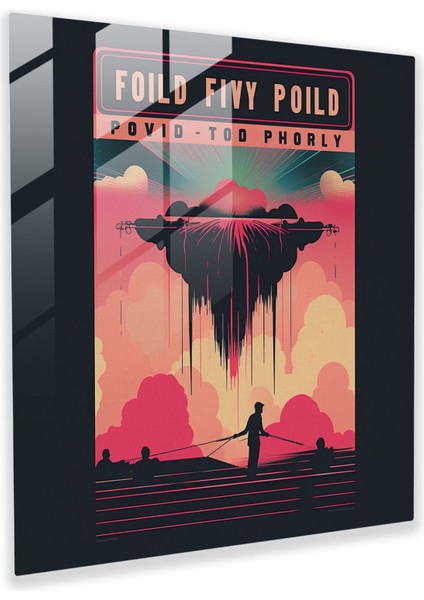 Pink Floyd Cam Tablo - Vintage Konser Poster - Canlı Performanslar Retro