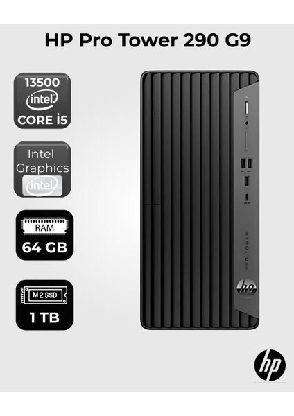Pro Tower 290 G9 I513500 64 GB Ram 1 Tb SSD / Windows 11 Pro Masaüstü Bilgisayar
