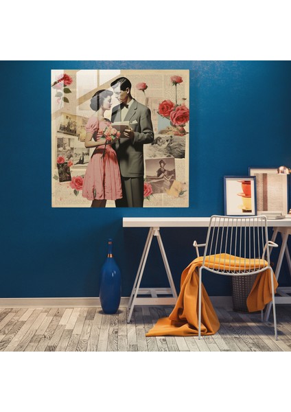 Aşk Mektupları Kolaj Cam Tablo - Romantik Cam Sanatı Aşk Mektupları fiyatları