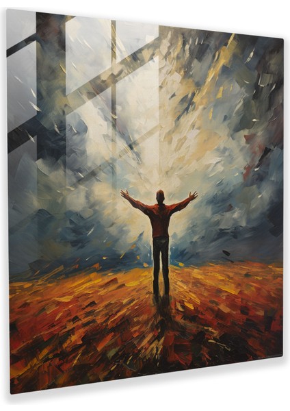 Reddiyat Ifadeci Cam Tablo - Reddiyat Modern Sanat Cam Sanatı