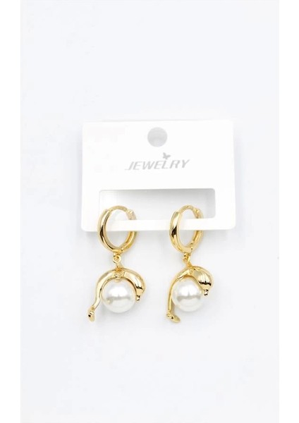 Incili Yunus Küpe - Altın