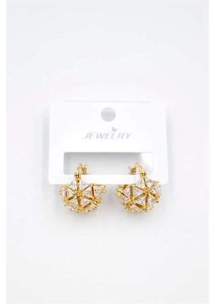 Baget Çanta Küpe - Altın