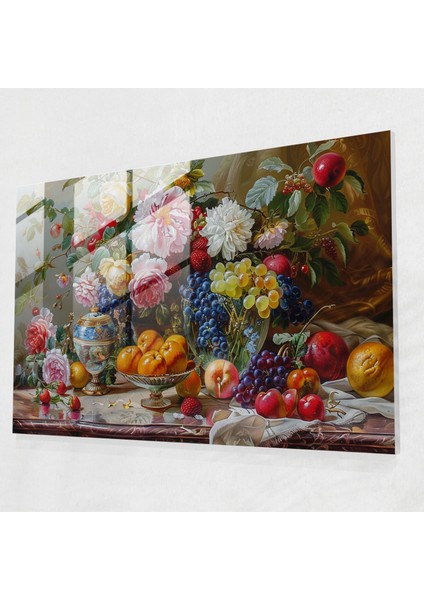 Rokoko Tarzı Resimli Cam Tablo Sanatı - Ev Dekorasyonu Için Rokoko Tarzı Resimli Cam Tablo Sanatı