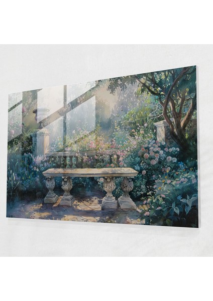 Rokoko Stilinde Resimli Cam Sanatı - Ev Dekorasyonu Için Rokoko Stili Resimli Cam Tablo