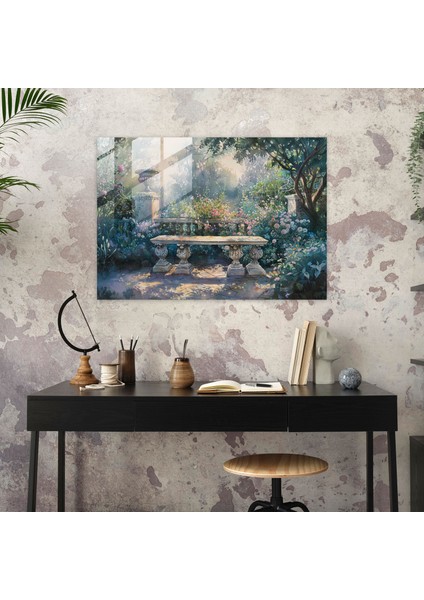 Rokoko Stilinde Resimli Cam Sanatı - Ev Dekorasyonu Için Rokoko Stili Resimli Cam Tablo fiyatları