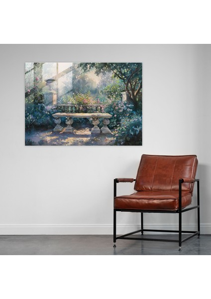 Rokoko Stilinde Resimli Cam Sanatı - Ev Dekorasyonu Için Rokoko Stili Resimli Cam Tablo modelleri