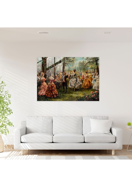 Rokoko Tarzı Resim Cam Tablo - Rokoko Tarzı Resim Cam Tablo Duvar Dekorasyonu Ev Dekorasyonu fiyatları