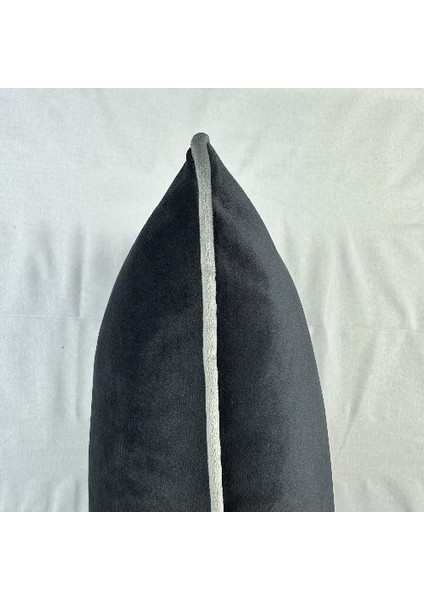 Kadife Biyeli Kırlent Kılıfı 40X40 2li