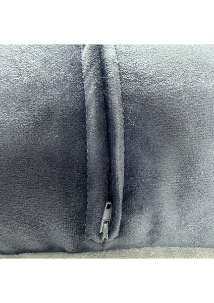 Kadife Biyeli Kırlent Kılıfı 40X40 2li