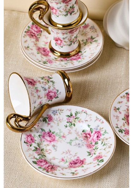 Porselen English Sachet 6 Kişilik Kahve Fincanı fırsatları