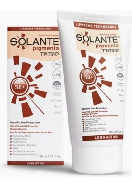 Pigmenta Tinted Güneş Koruyucu Losyon SPF 50+ - Tüm Cilt Tipleri İçin Renkli Formül, 150 ml fiyatları
