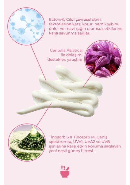 Güneş Kremi SPF 50+ Hassas Ciltler İçin Suya Dayanıklı UVA UVB Koruma 40 ml Nemlendirici Formül