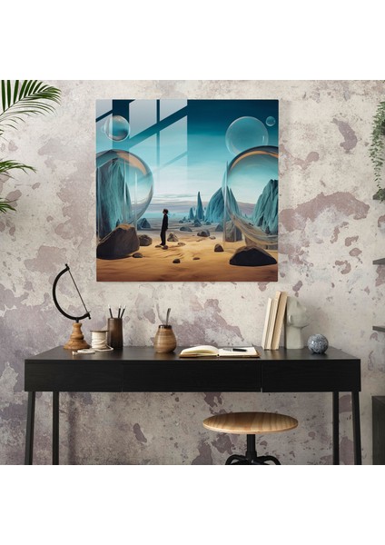 Rolling Stones Cam Tablo Sanatı - Surrealist Cam Duvar Sanatı fiyatları