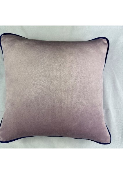 Kadife Biyeli Kırlent Kılıfı 40X40 4lü
