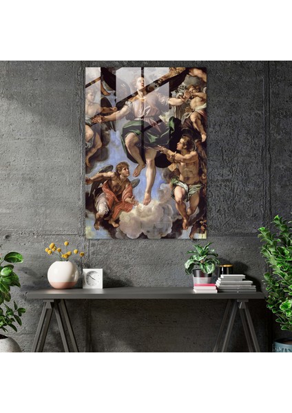 Raffaello Sanzio Modern Sanat - Raffaello Sanzio Cam Tablo Çağdaş Modern Sanat fiyatları