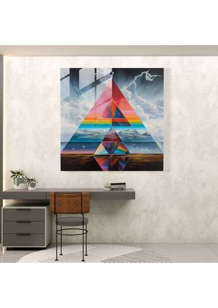 Pink Floyd Cam Tablo - Modern Albüm Sanatı - Ev Dekorasyonu Cam Sanatı Modern fiyatları