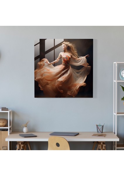 Rönesans Bale Cam Tablosu - Rönesans Rönesans Esintili Kostüm Hareketli Güzellik Duvar Dekoru modelleri