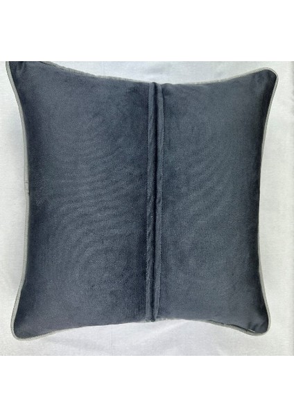 Kadife Biyeli Kırlent Kılıfı 40X40 4lü