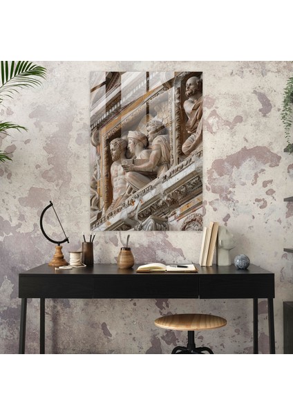 Raffaello Sanzio Duvar Dekorasyonu - Cam Tablo Modern Sanat modelleri