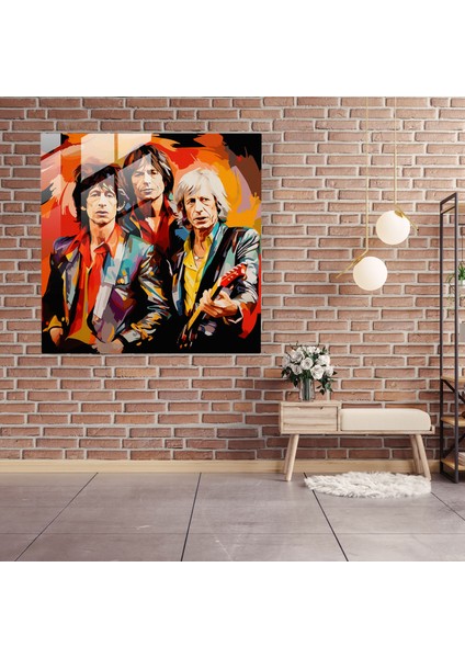 Minimalist Taşlar Cam Tablo - Rolling Stones Cam Duvar Sanatı Cam Sanatı Soyut Tasarım fiyatları