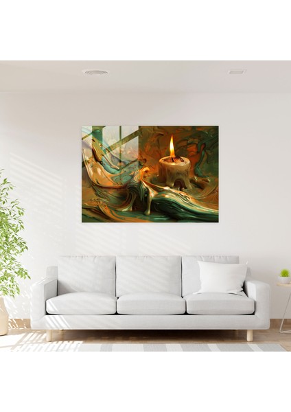 Salvador Dali Eriyen Mumlu Cam Duvar Sanatı - Modern Sanat Sürrealizm Duvar Dekorasyonu modelleri