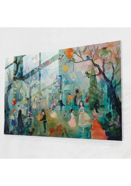 Rokoko Tarzı Resim Duvar Dekorasyonu - Kanvas Tablo Cam Tablo Duvar Dekorasyonu