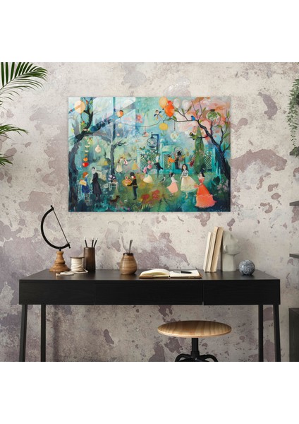 Rokoko Tarzı Resim Duvar Dekorasyonu - Kanvas Tablo Cam Tablo Duvar Dekorasyonu modelleri