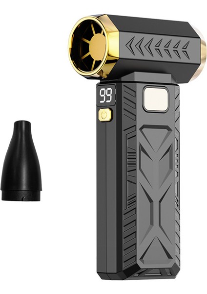 Turbo Fan Violent Fan 130000 Rpm Güçlü Hava Üfleyici Siyah (Yurt Dışından)