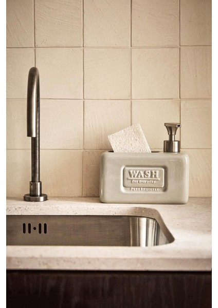 Std Ash Light Grey Porselen Sıvı Sabunluk 750 ml Modern