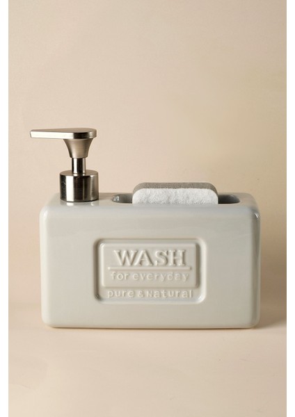 Std Ash Light Grey Porselen Sıvı Sabunluk 750 ml Modern fırsatları