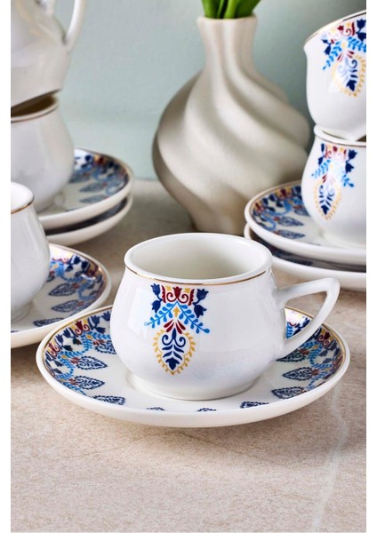 Mavibahçe 6 Kişilik Porselen Kahve Fincanı Takımı fiyatları
