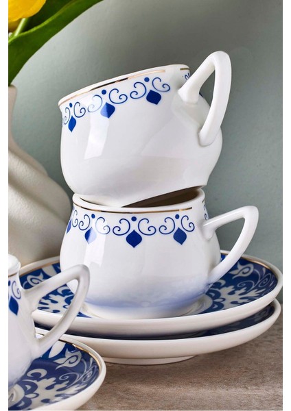 Mavibahçe 6 Kişilik Porselen Kahve Fincanı Takımı fiyatları