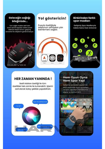 Watch 10 Pro+ Akıllı Saat Iphone ve Android Tüm Telefonlara Uyumludur modelleri