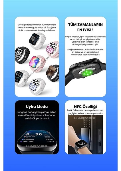 Watch 10 Pro+ Akıllı Saat Iphone ve Android Tüm Telefonlara Uyumludur