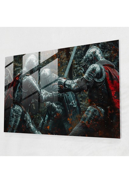 Ortaçağ Savaş Cam Duvar Sanatı - Pre-Raphaelite Brotherhood Duvar Dekorasyonu Cam Duvar Sanatı