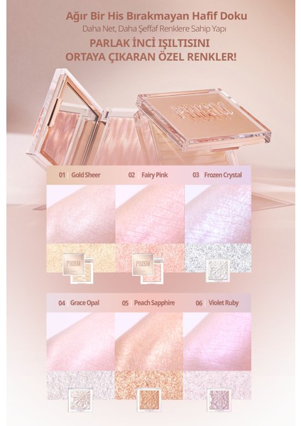 Mikro İnci Tanecikleriyle Yoğun Işıltı Sağlayan Highlighter CLIO Prism Highlighter (02 Fairy Pink) fırsatları
