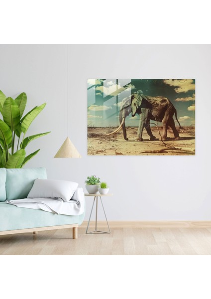 Salvador Dali Uzun Bacaklı Fil Cam Tablosu - Salvador Dali Sürrealizm Duvar Dekorasyonu modelleri