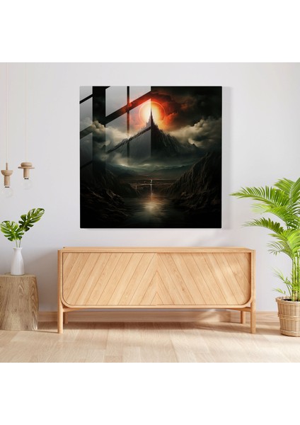 Yüzüklerin Efendisi Cam Tablo Sanatı - Dijital Sanat - Yüzüklerin Efendisi Duvar Süsü Mordor modelleri