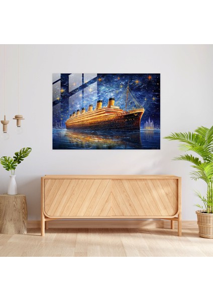 Titanik Cam Tablo Sanatı - Titanic Cam Sanat Ilham Verici Yıldızlı Gece Gökyüzü fiyatları