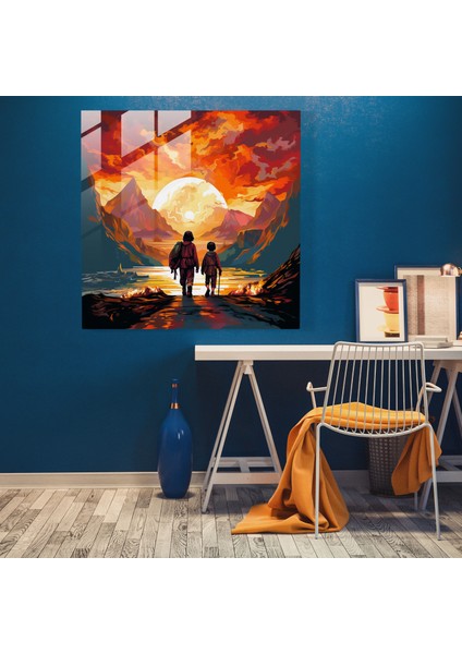 Yüzüklerin Efendisi Cam Tablo - Dostluk Yolculuğu - Ev Dekorasyonu Duvar Dekorasyonu fiyatları